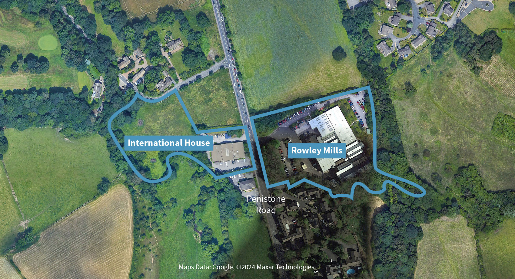 aerial photograph os the site